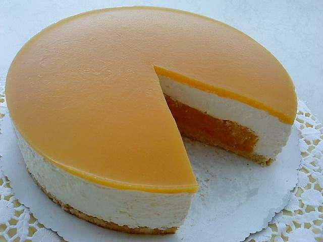 Torta di yogurt alle pesche