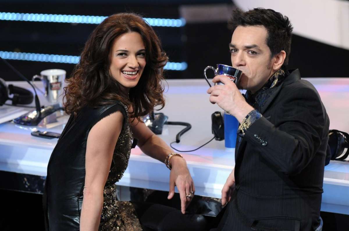 Asia Argento con l'ex fidanzato a X Factor