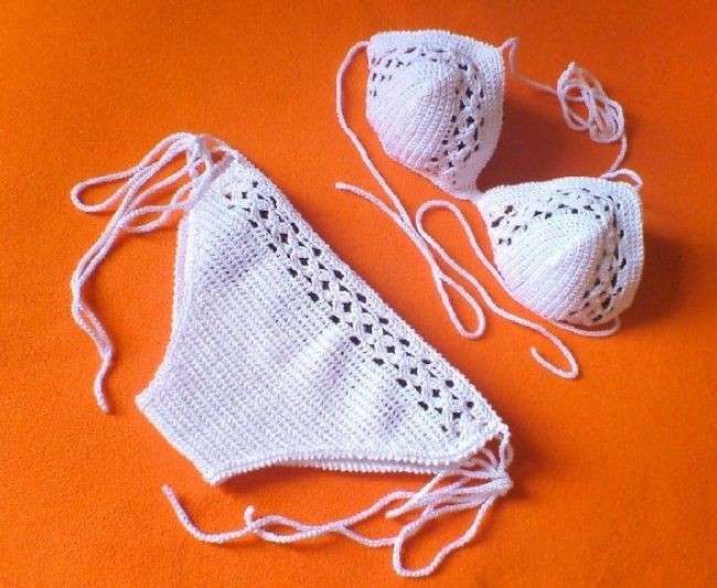 Bikini bianco fai da te