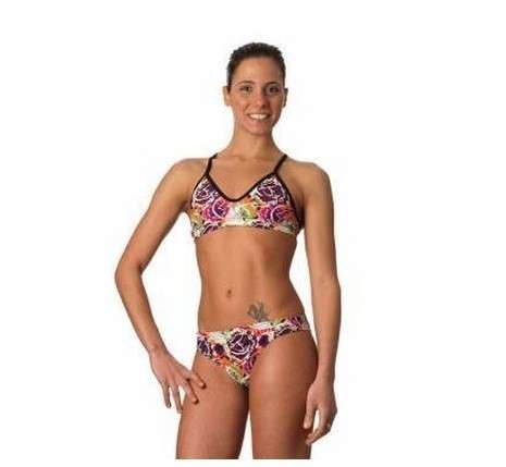 Bikini da acquagym Okeo con stampa colorata