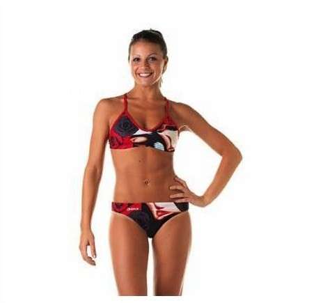 Bikini da acquagym Okeo con stampa