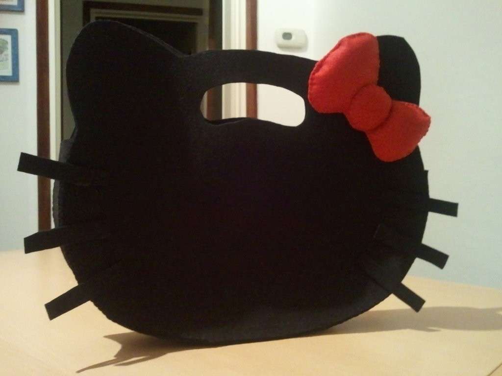 Borsa Hello Kitty nera