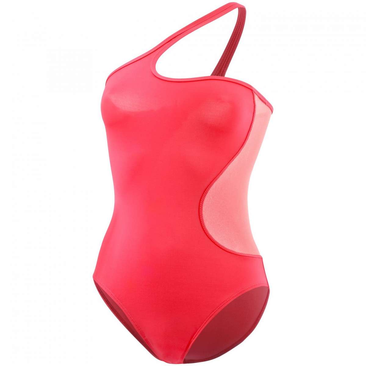 Costume intero Adidas asimmetrico rosso