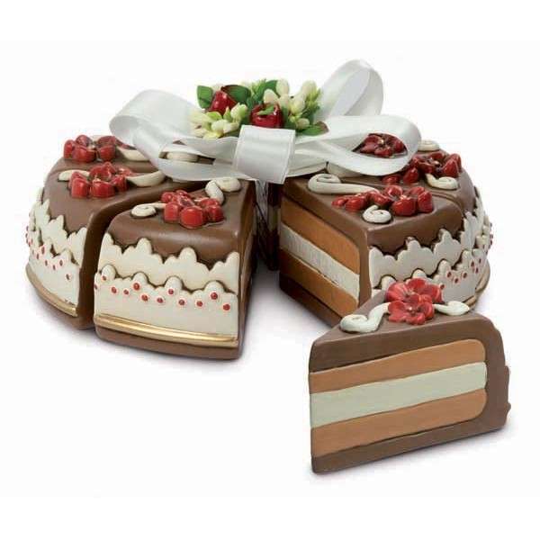 Piccole fette di torta in ceramica