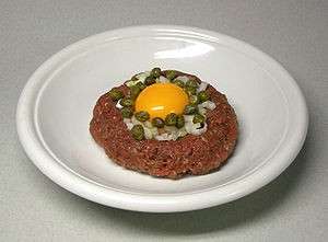 Tartare con uovo