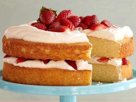 Torta alla vaniglia e fragole