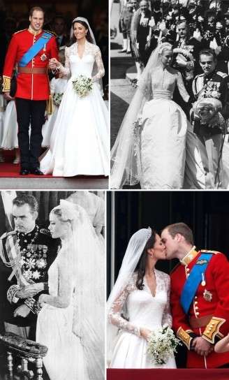 Abito da sposa di Grace Kelly e Kate Middleton