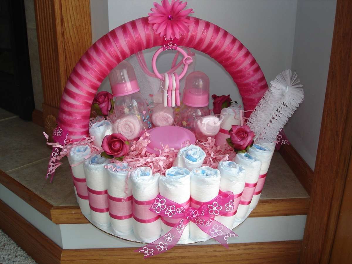 Baby Shower: cestino centrotavola