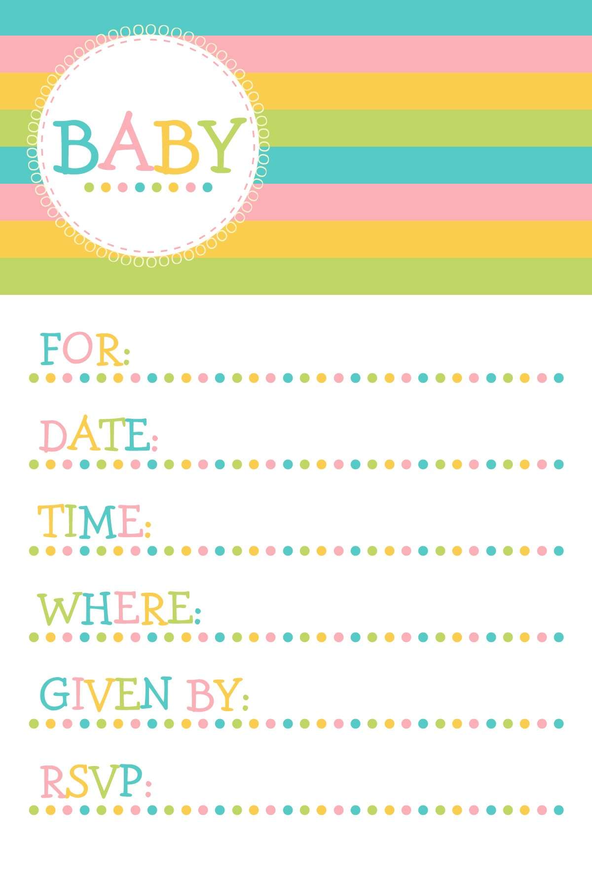 Baby Shower: inviti