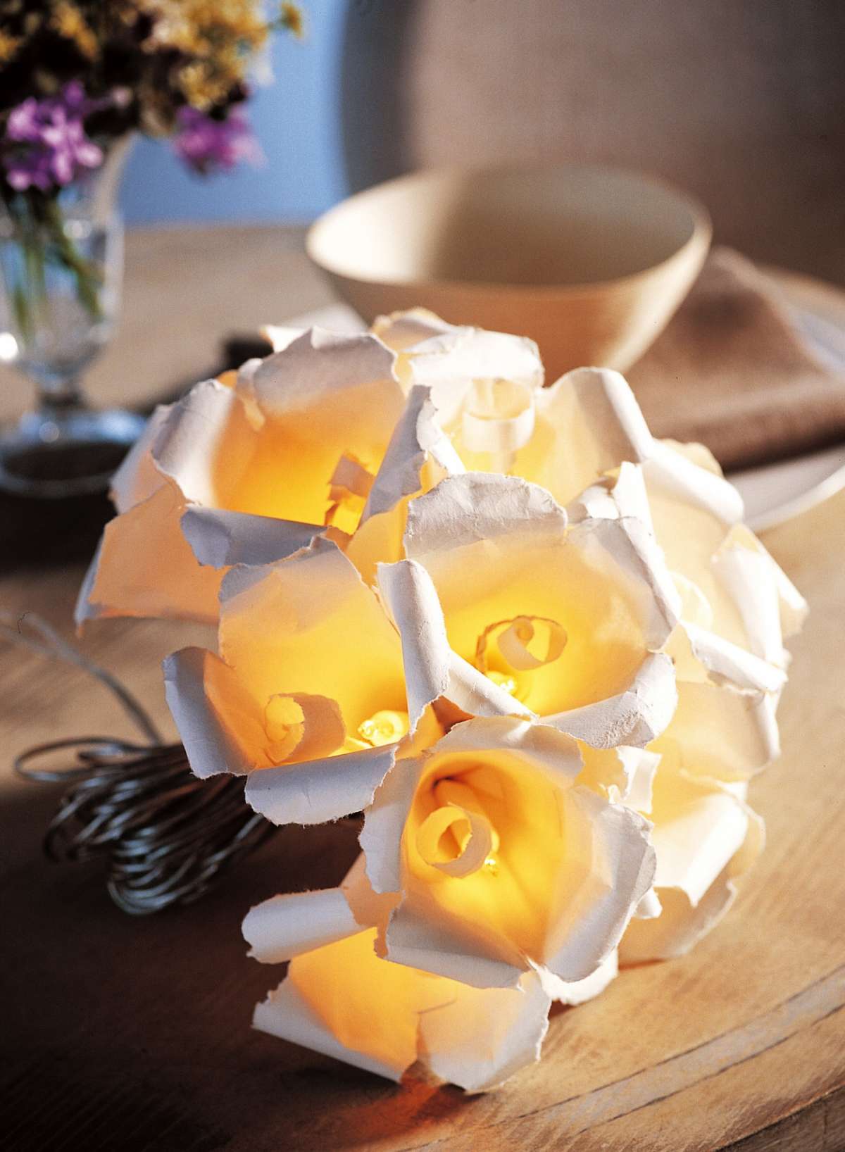 Bouquet di fiori per la lampada