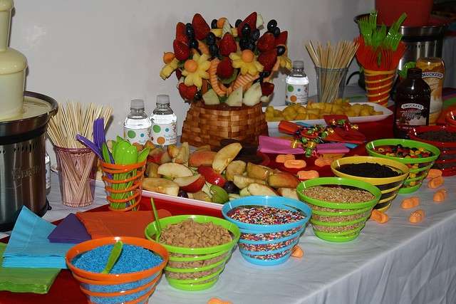 Buffet colorato