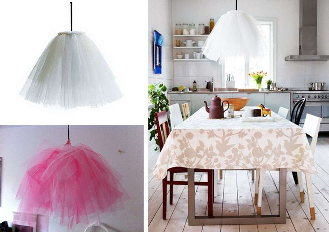 Lampada di tulle