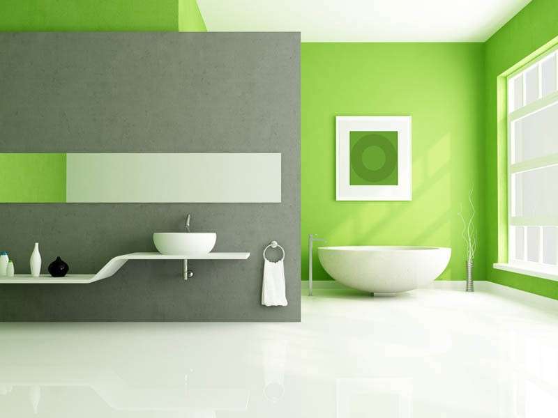 Linee e colori per il bagno moderno