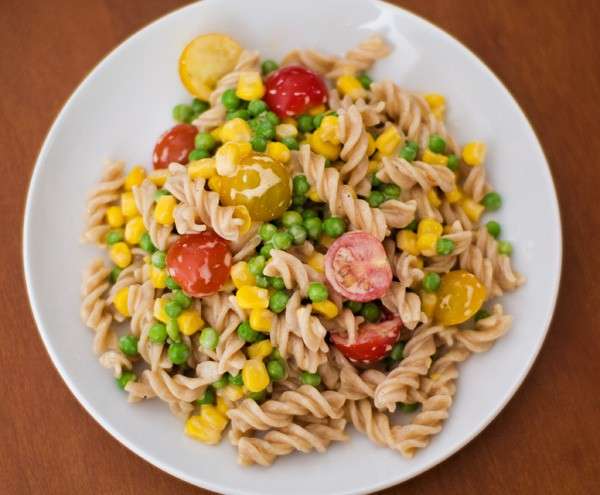 Pasta fredda con verdure