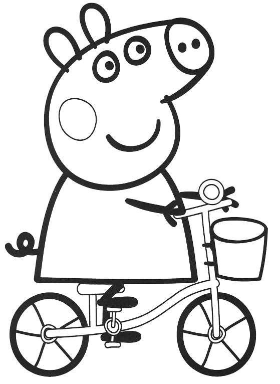 Peppa Pig va in bici