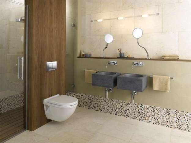 Sanitari moderni nel bagno di design