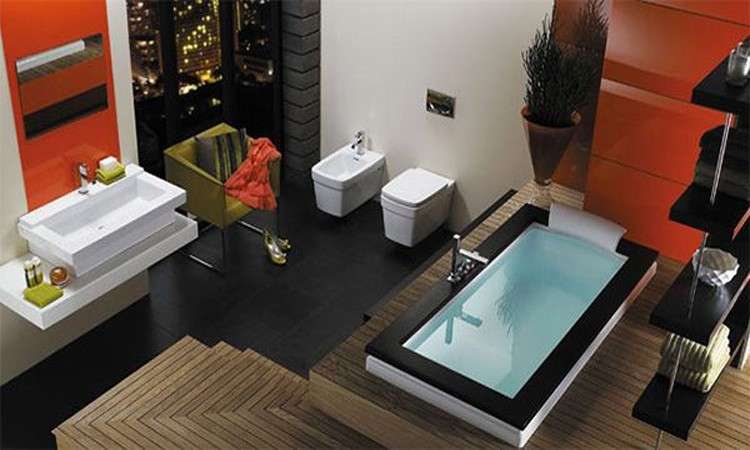 Soluzione lineare per il bagno moderno