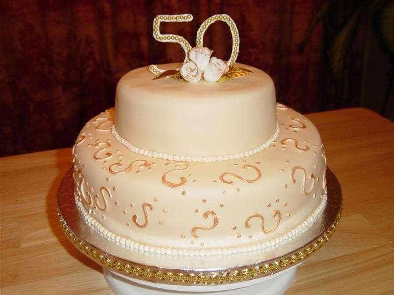 Torta per l'anniversario 50 anni