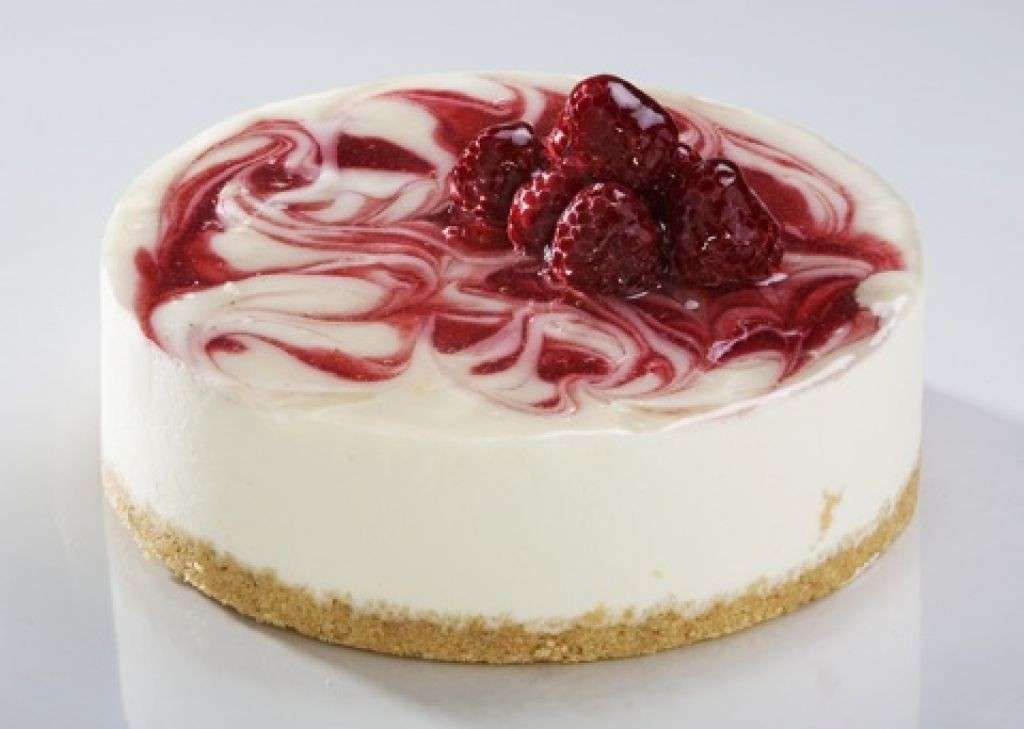 Torta estiva cheesecake variegata