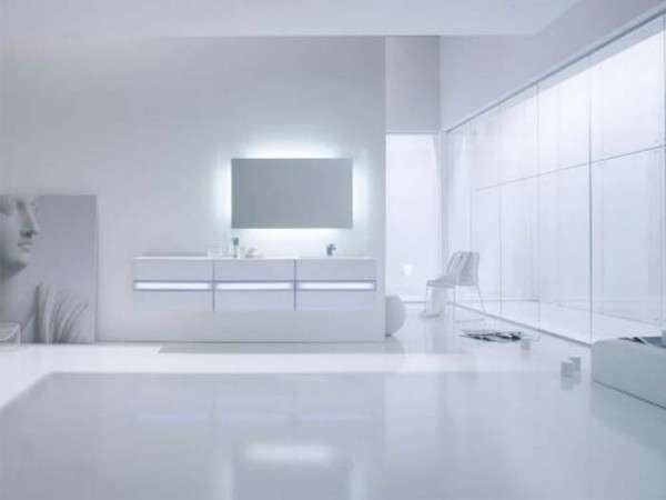 Total white per il bagno moderno