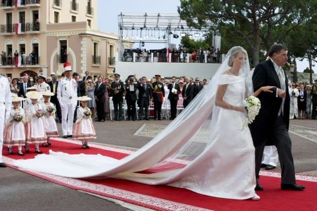 Vestito da sposa di Charlene di Monaco