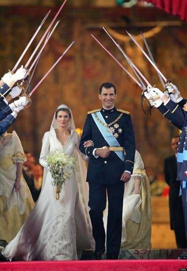 Vestito da sposa di Letizia di Spagna