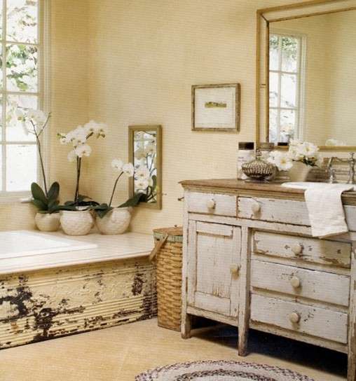 Bagno rustico shabby