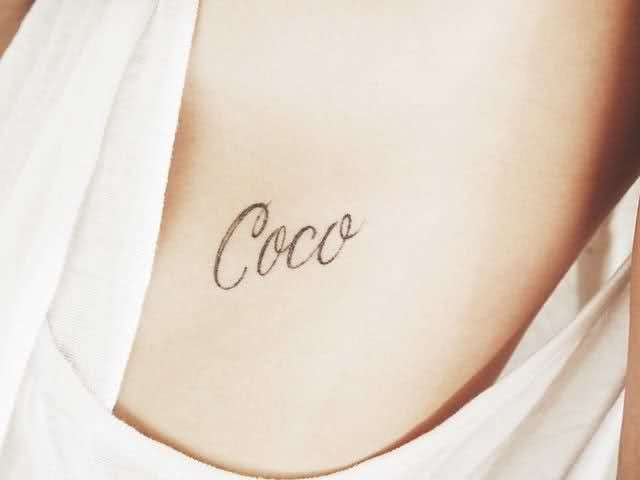 Coco Chanel tattoo