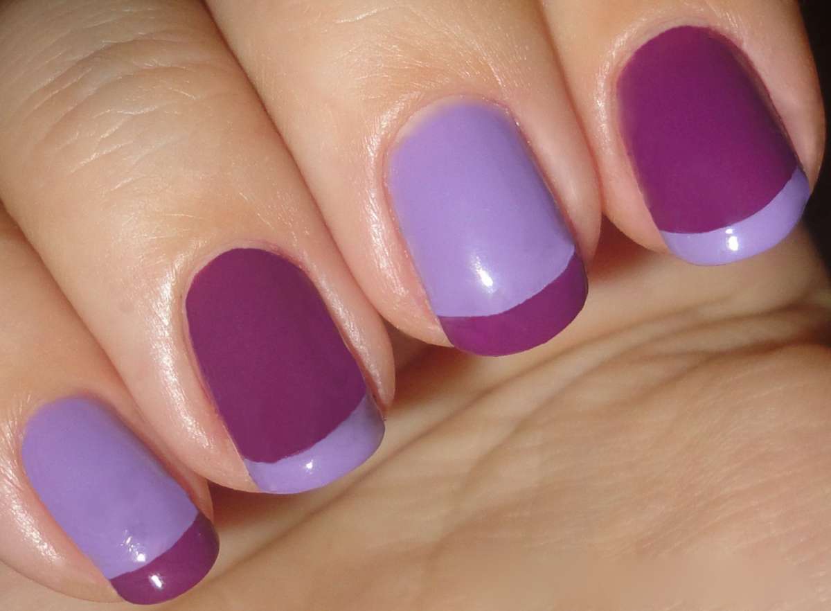 Color block mani