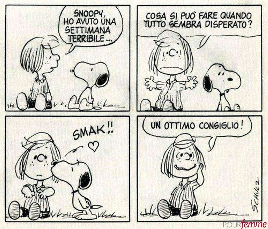 Il consiglio di Snoopy...