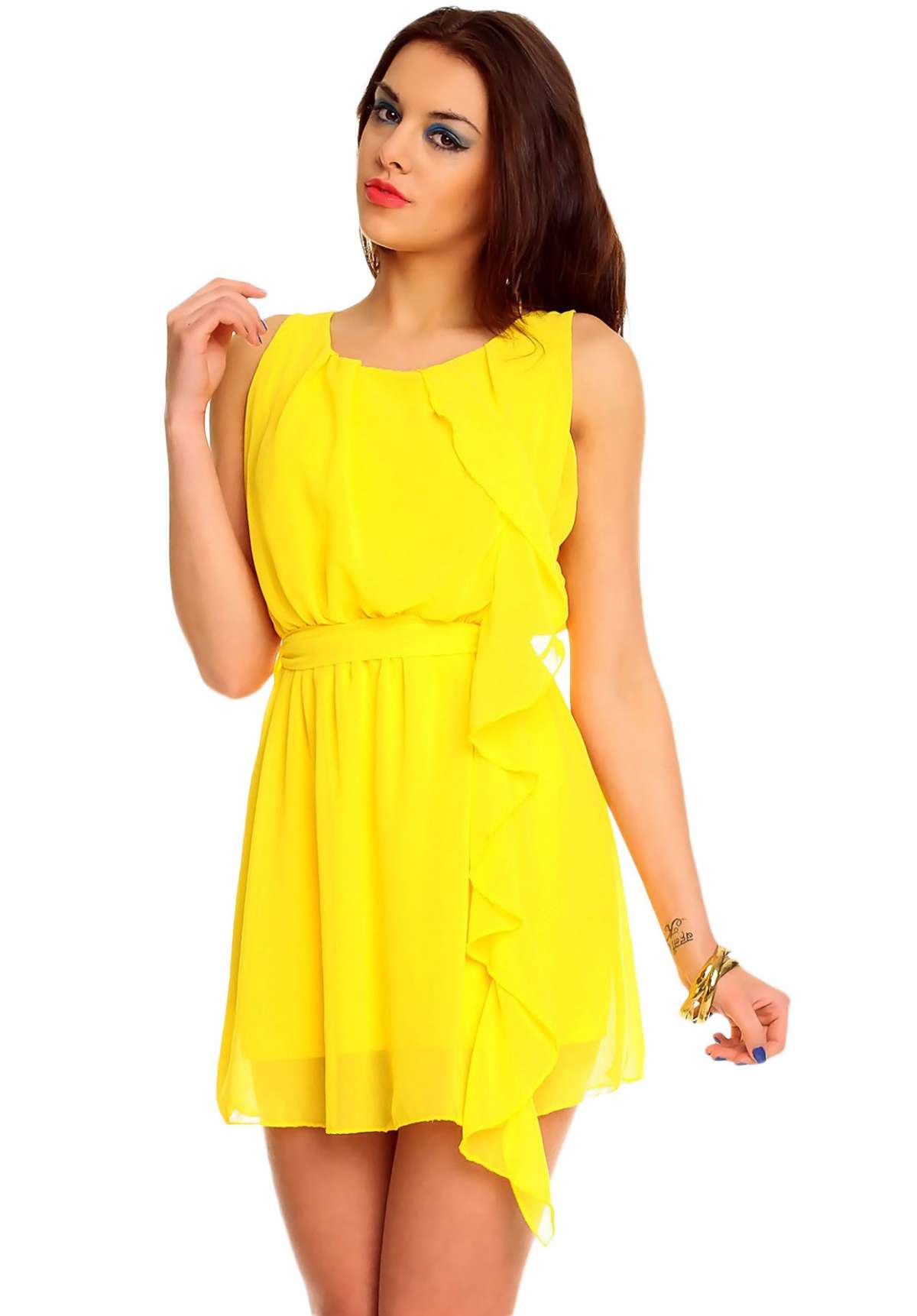 Mini abito giallo