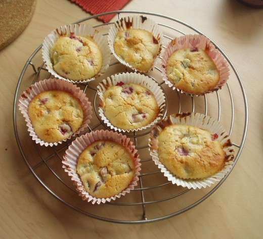 Muffin al kiwi e fragole