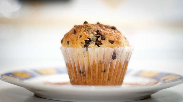 Muffin alla vaniglia con cioccolato