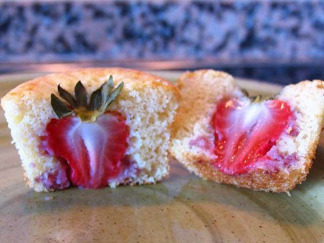 Muffin con fragola