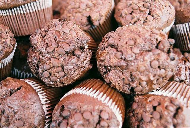 Muffin con gocce di cioccolato