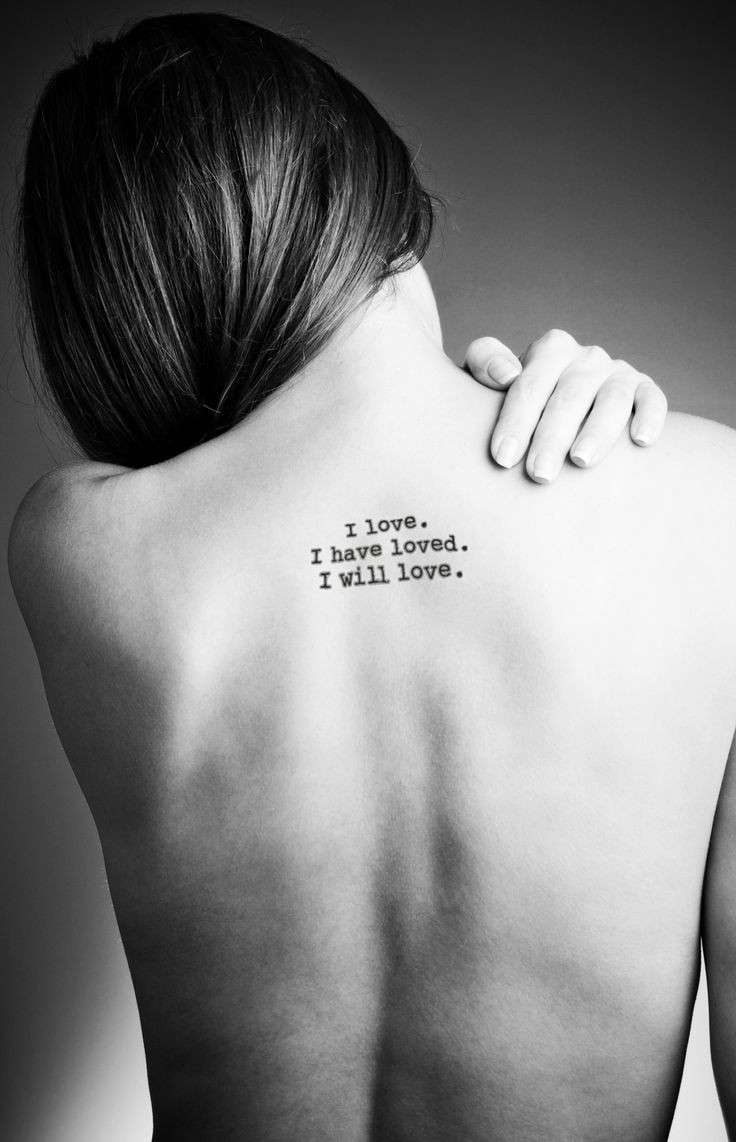Tattoo scritta amore
