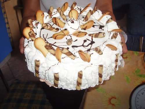 Torta gelato con pavesini