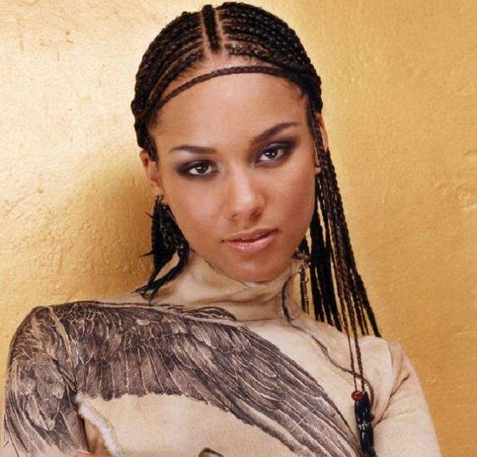 Treccine afro per Alicia Keys