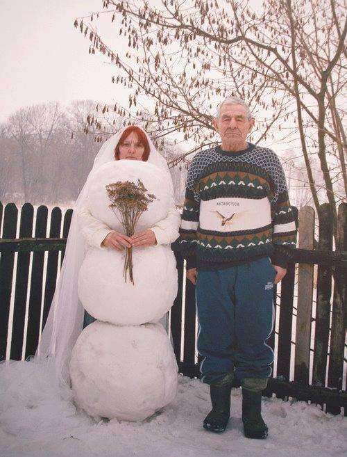 La sposa pupazzo di neve