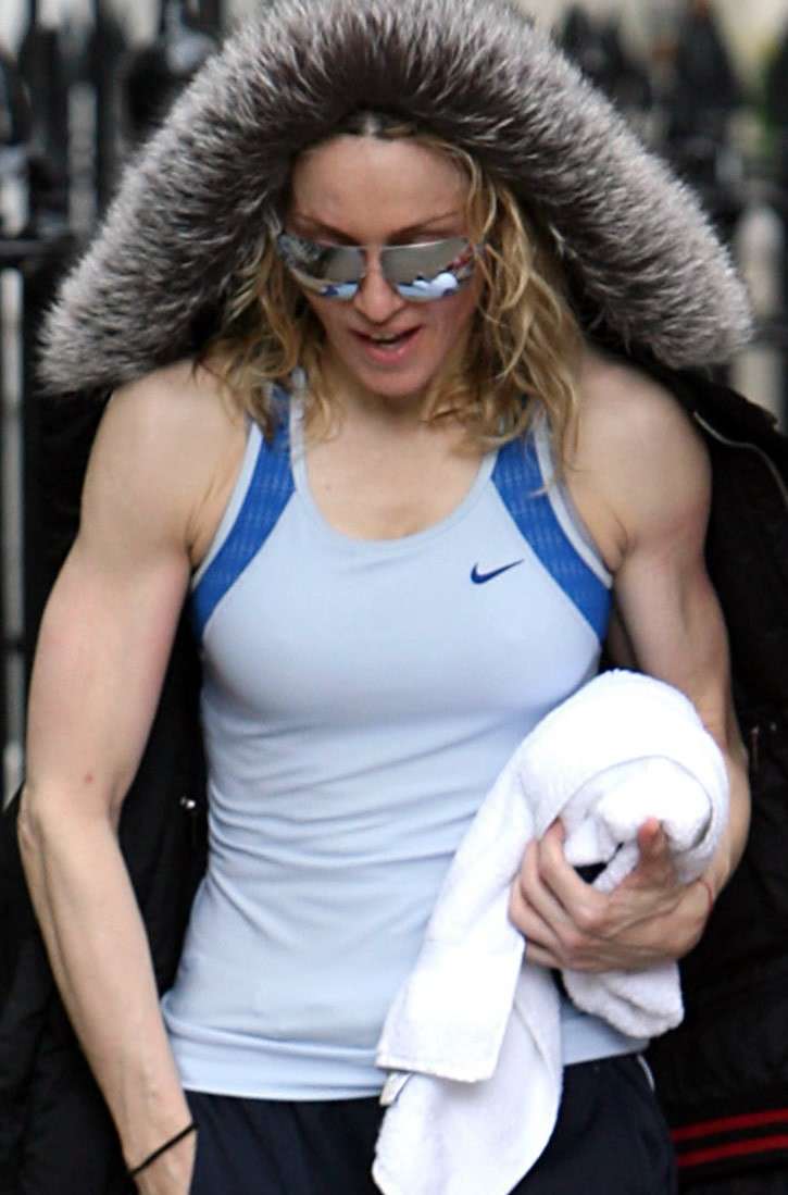 Madonna con i muscoli