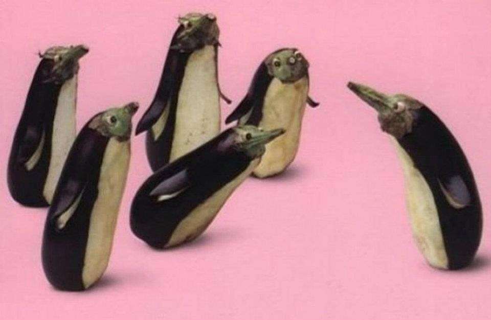 Melanzane-pinguini
