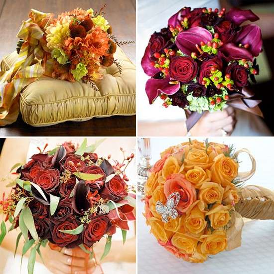 Bouquet chic per un matrimonio autunnale