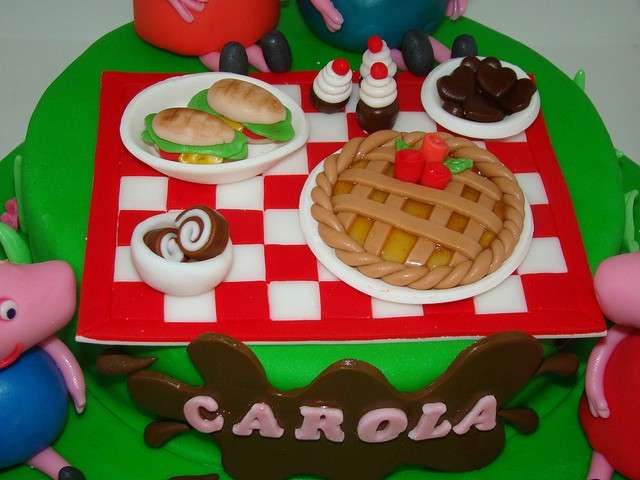 Dettaglio torta Peppa Pig