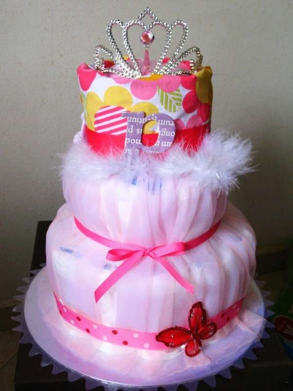 Diaper cake rivestita