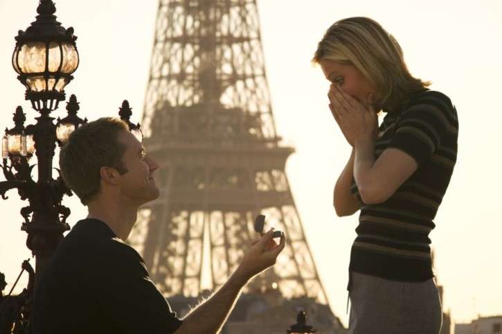 Proposta sotto la Tour Eiffel