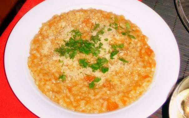 Risotto alla zucca e prezzemolo