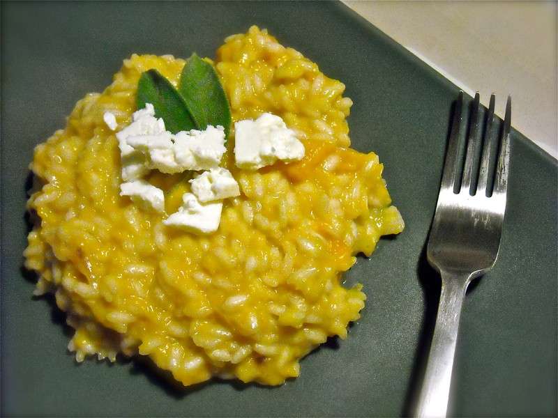 Risotto di zucca con feta