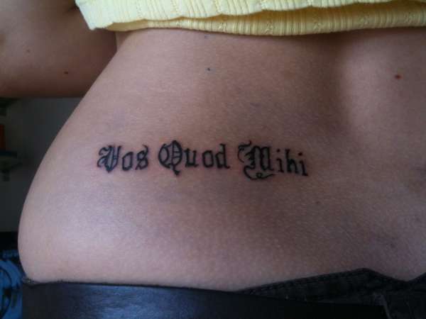 Tatuaggio Vos quod mihi