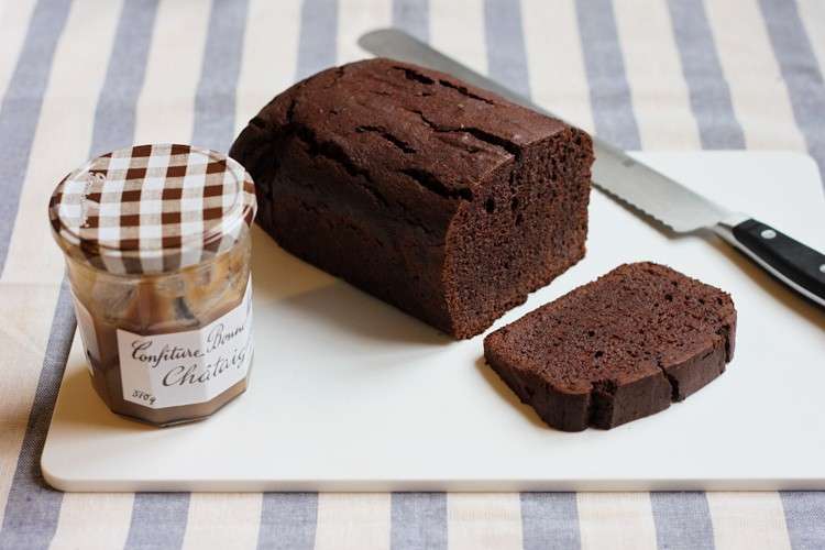 Torta brownie e marmellata di castagne