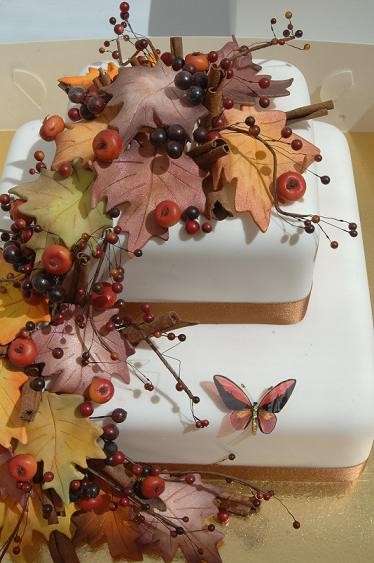 Torta golosa per un matrimonio autunnale